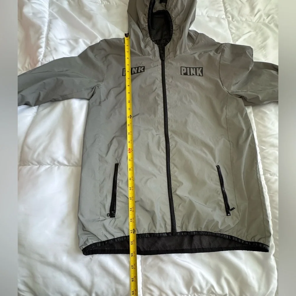 Vintage Y2K  PINK Victoria's Secret Gray Hooded Jacket